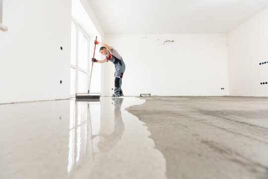 Professional floor levelling service creating a smooth, even, and durable surface for long-lasting flooring installation