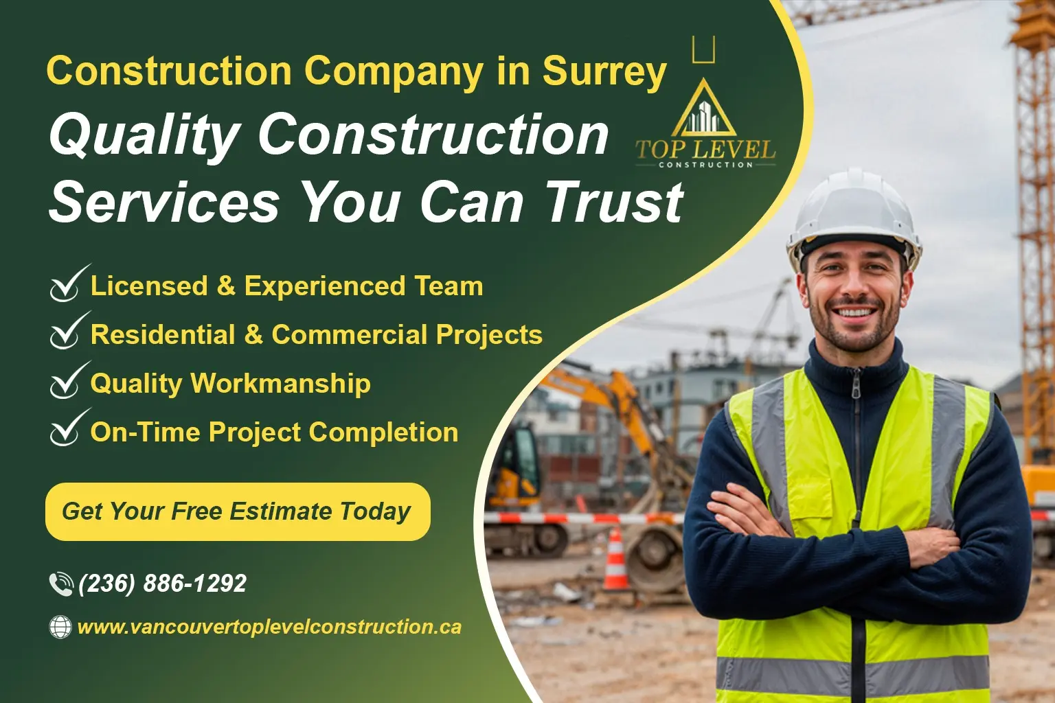 Construction Services in Surrey for custom homes and commercial renovations